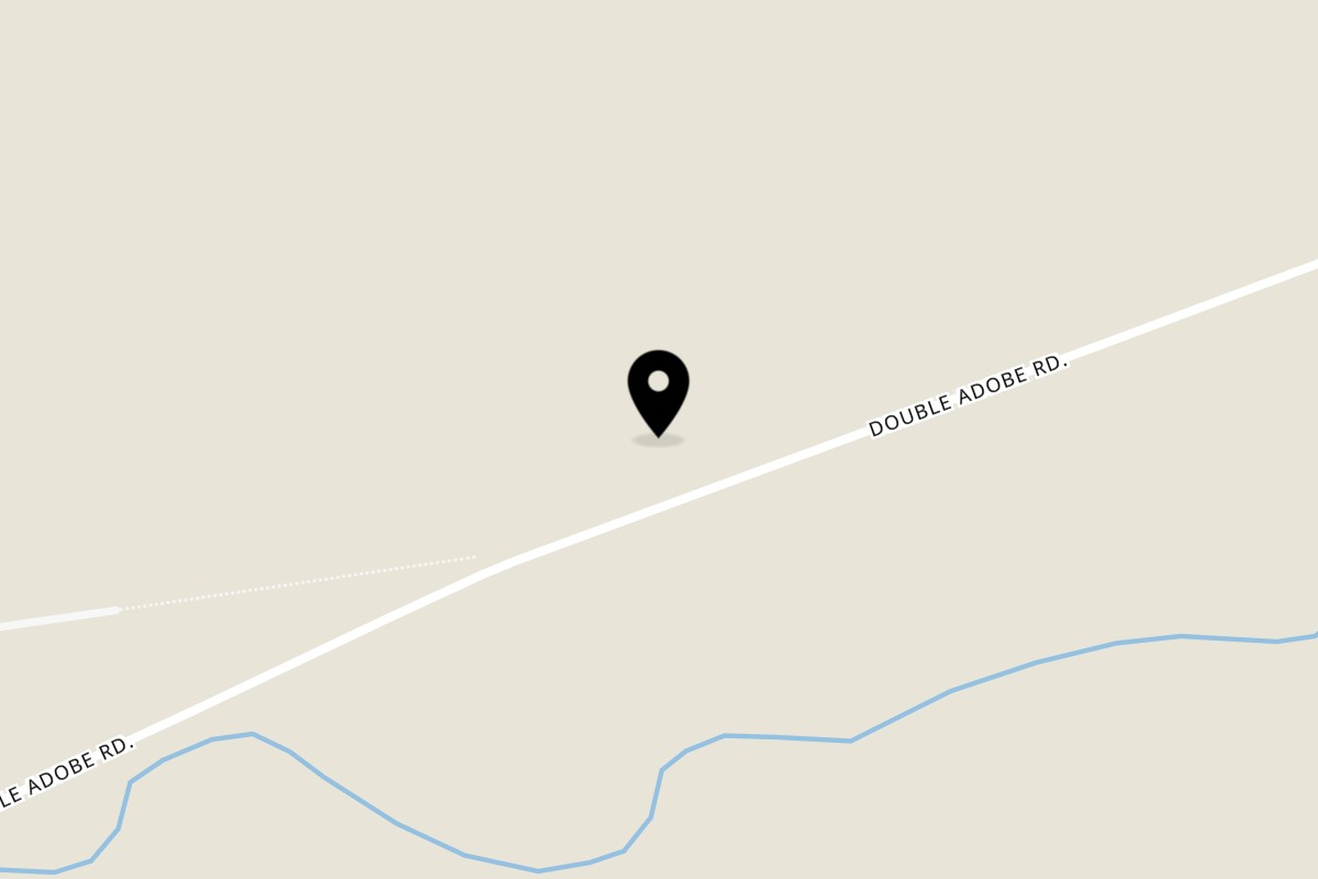 Map showing the location of The Thirsty Lizard Bar & Grill on 5838 W Double Adobe Rd in McNeal